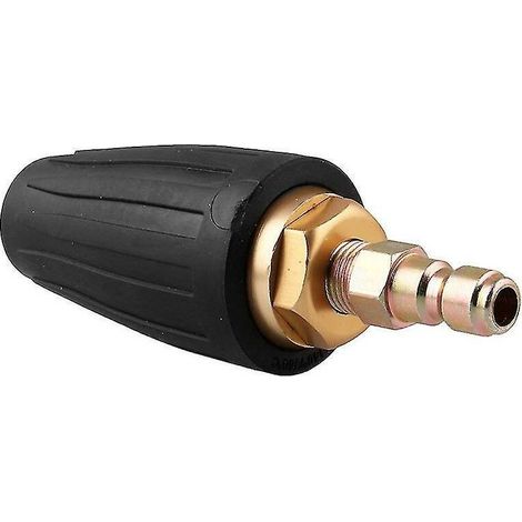 Buse turbo pour nettoyeur haute pression , buse turbo rotative de 3000 psi avec prise à connexion rapide, buse de pulvérisation turbo à orifice 3,0 3,0 Gpm pour le nettoyage du jardin de voiture (