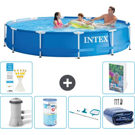 Frame Pool Rund - 366x76 cm - 7-teilig S194
