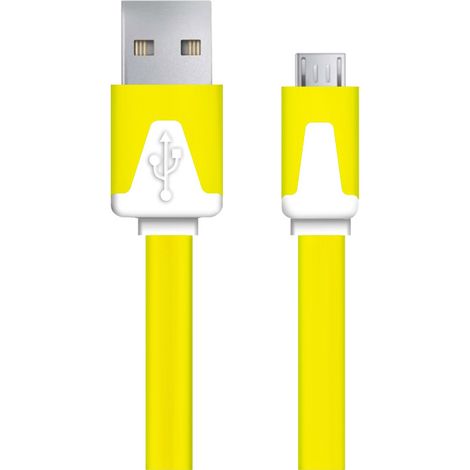 EB182Y ESPERANZA MICRO USB 2.0 AB CABLE M/M 1.8M PLANO AMARILLO