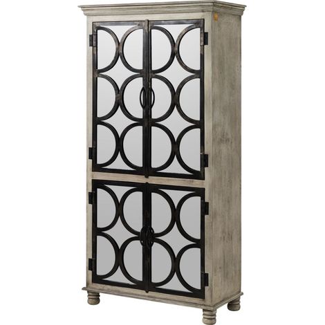 Schrank Mango 97x45x190 grau lackiert HERMITAGE 017 (1/3)
