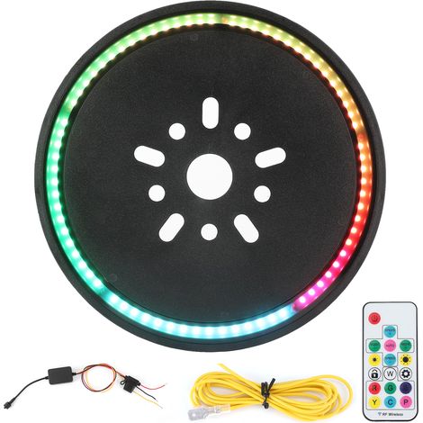 Feu stop LED RGB avec télécommande RF sans fil pour roue de secours Jeep Wrangler JK JKU JL YJ TJ LJ (1/5)