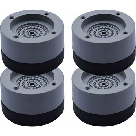 4Pcs Patins Anti Vibration Tampon Anti-vibration Lave Linge Universel Pieds Stabilisateur Piédestal pour Lave-Linge Réfrigérateur (1/4)