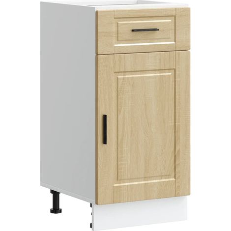 Mueble de cocina moderno con espacio de almacenamiento 40 x 46 x 81,5 cm fabricado en madera de roble Sonoma 020050255 (1/5)
