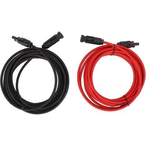 Solarpanel-Draht – 12 AWG – Verlängerungskabel mit Stecker – Korrosionsbeständigkeit – 1500 V (1/4)