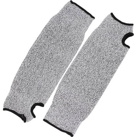 Manchon de Protection pour Bras, Manchon pour Bras de Sécurité Gants de Ttravail à Manches Longues Manches Anti Coupures Résistant aux Coupures HPPE pour Jardin Cuisine et Travaux Agricoles (30cm)-, E (1/5)