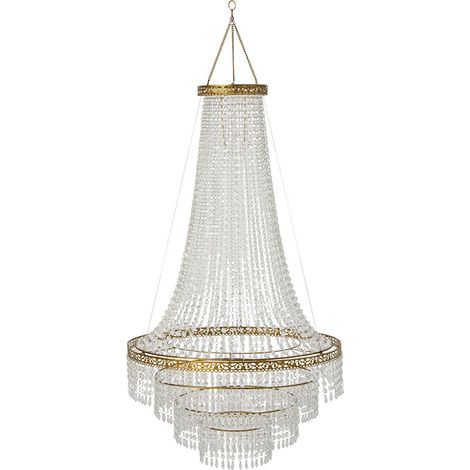 Abat-Jour Suspension Pampilles "Jilan" 135cm Transparent (1/5)