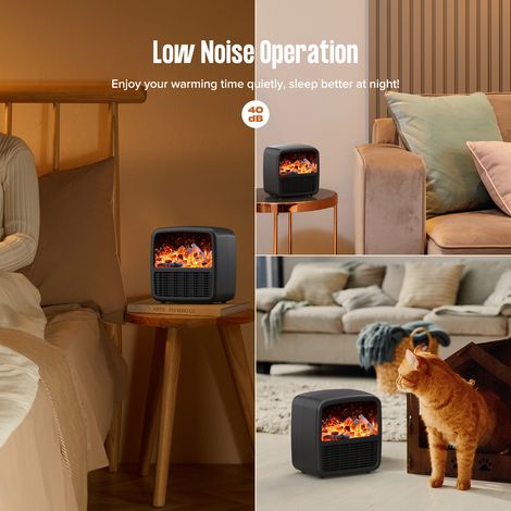 Chauffage électrique soufflant avec poignée, idéal pour l'hiver à la maison ou au bureau, protection contre la surchauffe. (1/5)