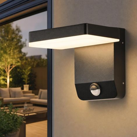 V-tac LED Wandleuchte Schwarz 17W Außen Modern