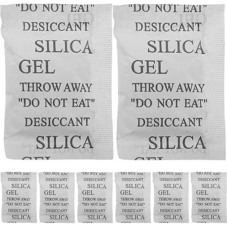 LYERCW - Sachets de gel de silice (50 pièces) - Sachets déshydratants transparents pour le contrôle de l'humidité et le stockage (1/5)