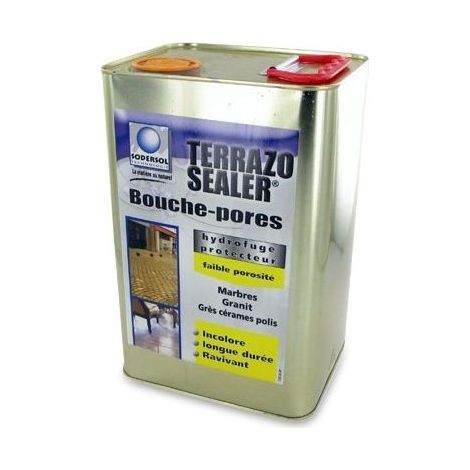 Hydrofuge Terrazo Sealer SODERSOL, 5 litres Rouge (Forte Porosité)