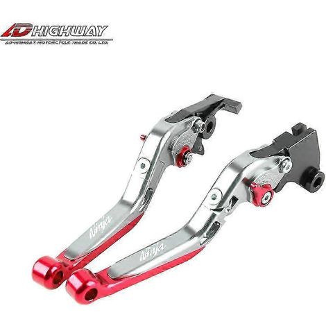 Leviers de frein et d'embrayage extensibles, pliables et réglables, pour guidon de Kawasaki Ninja 400, 250, 300, 400, 125, Z125 / SL (ninja-13) (1/5)