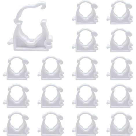 Lot de 20 colliers de serrage en plastique résistant – Diamètre intérieur 32 mm – Pour piscine, étang, lave-linge et jardin (1/5)