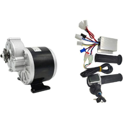 Kit de acelerador/controlador para motor de CC con engranajes y escobillas de 24 V y 250 W (1/2)