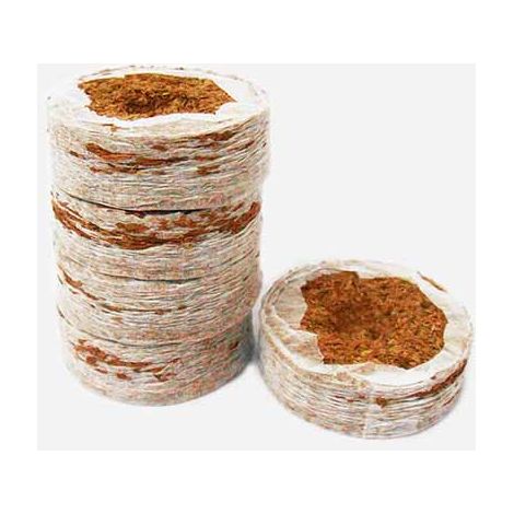 CoirCoins - Pack of 50 - Coco Peat Mix - L42 x W42 cm
