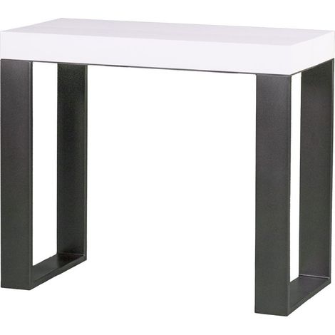 Tavolo consolle "Genova" allungabile in legno per sala da pranzo -Allungabile fino a 196 cm / Classic / Abete Natura (1/4)