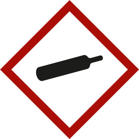 Gefahrstoffsymbol Gasflasche, Typ: 03052