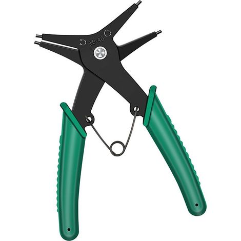 Pince à Circlips, Pince à Circlips 2 en 1 en Acier à Haute Teneur en Carbone, Pince à Circlips pour la Réparation et l'entretien, Outil de Pince à Circlips avec Conception à (1/5)