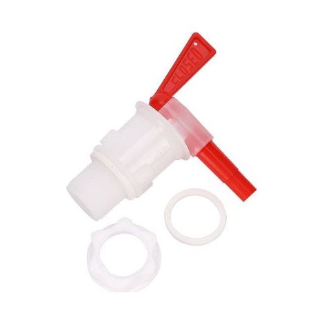 QAZQA Robinet de seau à bière domestique robinet de seau à bière en plastique rouge robinet d'embouteillage pour le brassage (1/4)