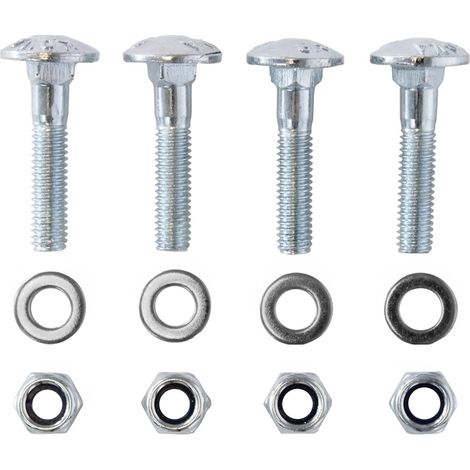 Montageset M6 - 4x Slotbout - 4x Moer - 4x Sluitring