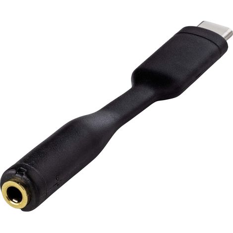 Renkforce Audio Adapterkabel [1x USB-C® Stecker - 1x 3.5 mm Goldkontaktbuchse]  8.00 cm Flexibel (1/5)