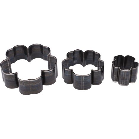 Jeffergarden Ensemble de 3 emporte-pièces en acier allié, outil de perforation creux de 1,2 po, 2 po et 2,8 po pour articles en cuir faits main (1/5)