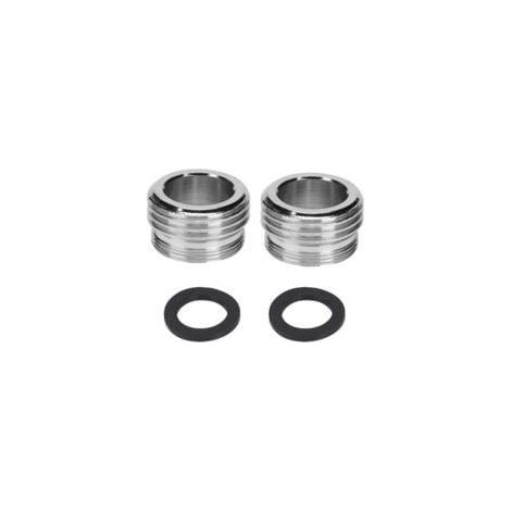 Adaptador de grifo de doble rosca M20 a M22, adaptador de conexión de agua con 2 arandelas de goma para grifos de cocina, ahorrador de agua, filtro de agua, manguera (1/5)