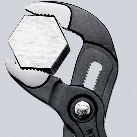 KNIPEX 87 03 250 Cobra® Pinza regolabile di nuova generazione per tubi e dadi Rivestita in plastica antiscivolo cromata 250 mm