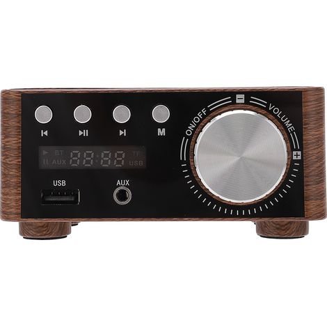 Amplificateur audio numérique HiFi stéréo Bluetooth 5.0 2x50W, mini ampli 2 canaux avec entrée USB (1/5)