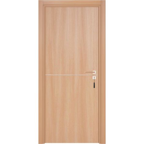 Bloc-porte pose fin de chantier collection PREMIUM Riva, H.204 x l.83 cm, aspect chêne naturel, réversible