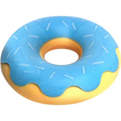 Jouet à mâcher en forme de beignet pour chien, dentition en forme de sécurité pour chiots de petite et moyenne taille, bleu (1/5)