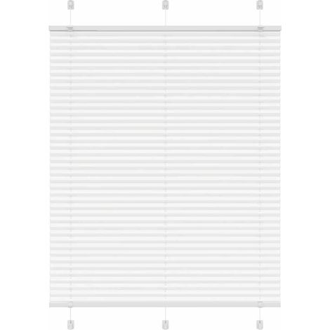 Plissee Weiß 105x100 cm Stoffbreite 104,4 cm Polyester