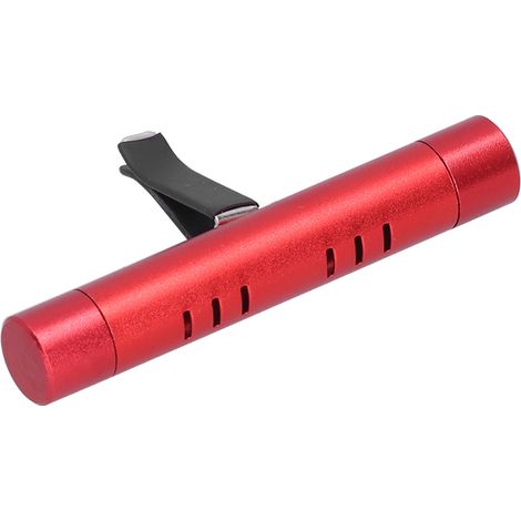 Désodorisant pour grille d'aération de voiture, climatisation, parfum d'aromathérapie, non toxique, sans produits chimiques, alliage d'aluminium (rouge) (1/5)
