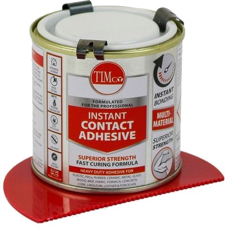 TIMCO Contact Adhesive, Rapid Setting Multi-Purpose Impact Resistant Adhesive - 250ml (1/2)