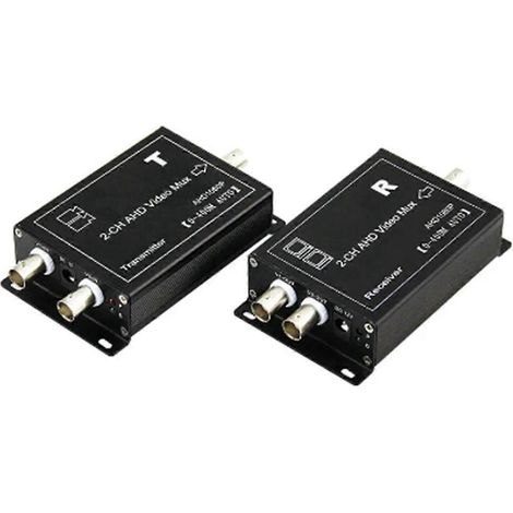 Multiplexeur coaxial HD AHD 2 canaux, 1 ligne transmet 2 canaux (1/5)