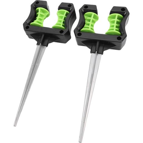 Rosvola Piquet de guidage de tuyau d'arrosage en ABS, 2 pièces, Support de pelouse léger et Stable pour tuyau d'eau et d'irrigation agricole (1/5)