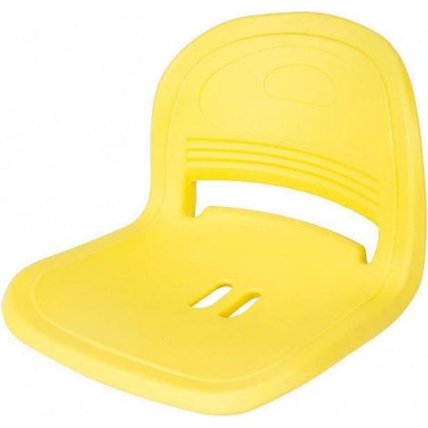 Siège Tribune en Plastique Polyéthylène Chaise Stade Léger Siège Stade avec Dossier, Jaune (1/5)