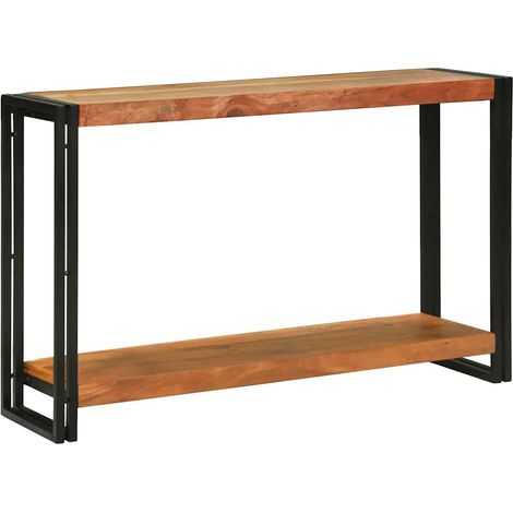 Konsolentisch Braun 120 x 33 x 75 cm Massivholz Akazie