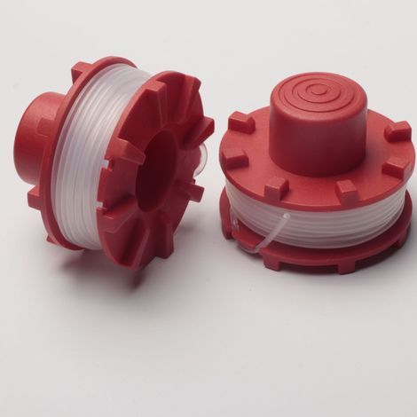 Compatible avec Einhell 3405096 — Capuchon de tête de coupe, ensemble de ressorts et fil de coupe en nylon — Accessoires pour tondeuse à gazon, C
