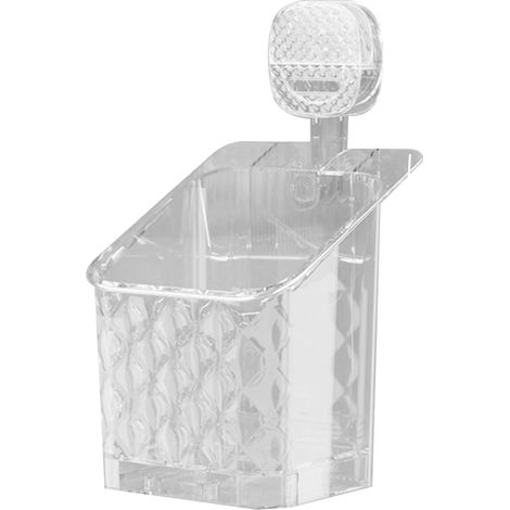 1 boîte de rangement à ventouse, fixation sans perçage, système de drainage intégré, salle de bain et cuisine, usage polyvalent (1/5)