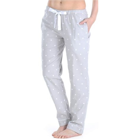Pantalon de pyjama en flanelle de coton pour femme avec poches (1/5)