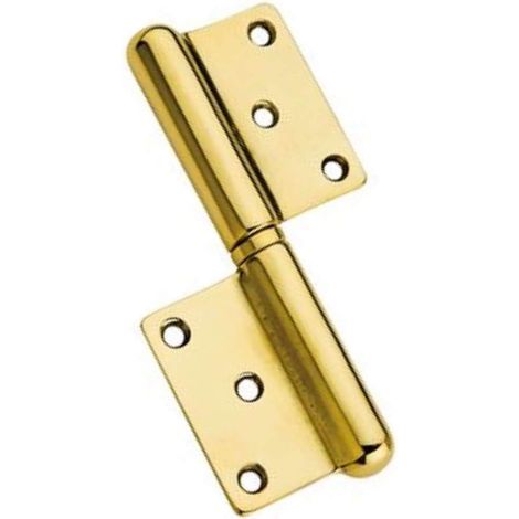 Cerniera A Grossezza Ottone  Mm 100 Sx Cerniera Per Ante (1/3)