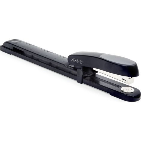 Rapesco R79026NS Cucitrice a Braccio Lungo Manta Ray, Capacità 20 Fogli, Nero (1/2)