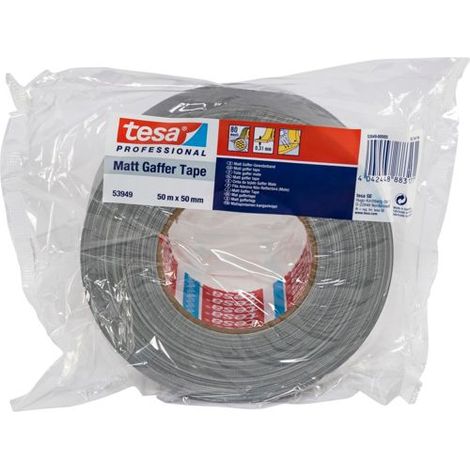 tesa  53949-00005-02 Gewebeklebeband tesa® Professional Silber (L x B) 50 m x 50 mm 1 St.