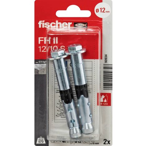 Fischer 090934 FH II 12/10 S K NV Ancoraggio ad alta tenuta 12 mm 1 KIT