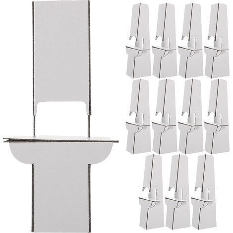 Présentoir en Carton Blanc 12pcs Support Fiable et Facile à Transporter pour Affiches et Cadres Photo pour Expositions et Solutions de Rangement (1/5)