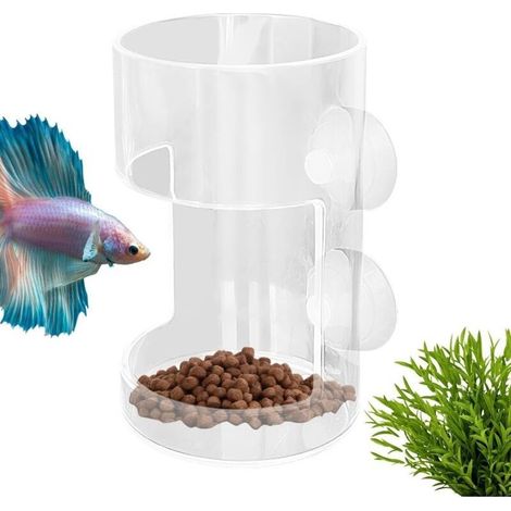 Distributeur automatique de nourriture pour poissons de forme sphérique, réduisant le colmatage du filtre. Convient à tous les types d'accessoires pour aquarium (1/5)