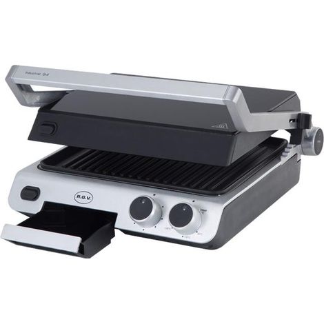 RGV Industrial Grill Barbacoa de contacto Mesa Eléctrico 2000W Acero inoxidable
