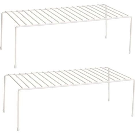 Lot de 2 Étagères de Rangement pour Placard de Cuisine Organisateur Modulable