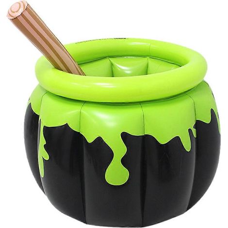 Chaudron gonflable d'Halloween, refroidisseur de boissons compatible avec les fêtes, seau à glace. (1/5)