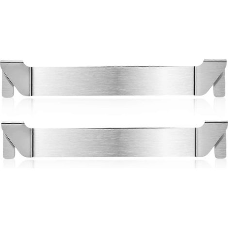 2 plaques de cuisson Blackstone, support de fixation en acier inoxydable pour spatule (argenté) (1/5)
